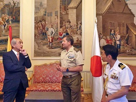 El JEME recibe al embajador de Japón en España