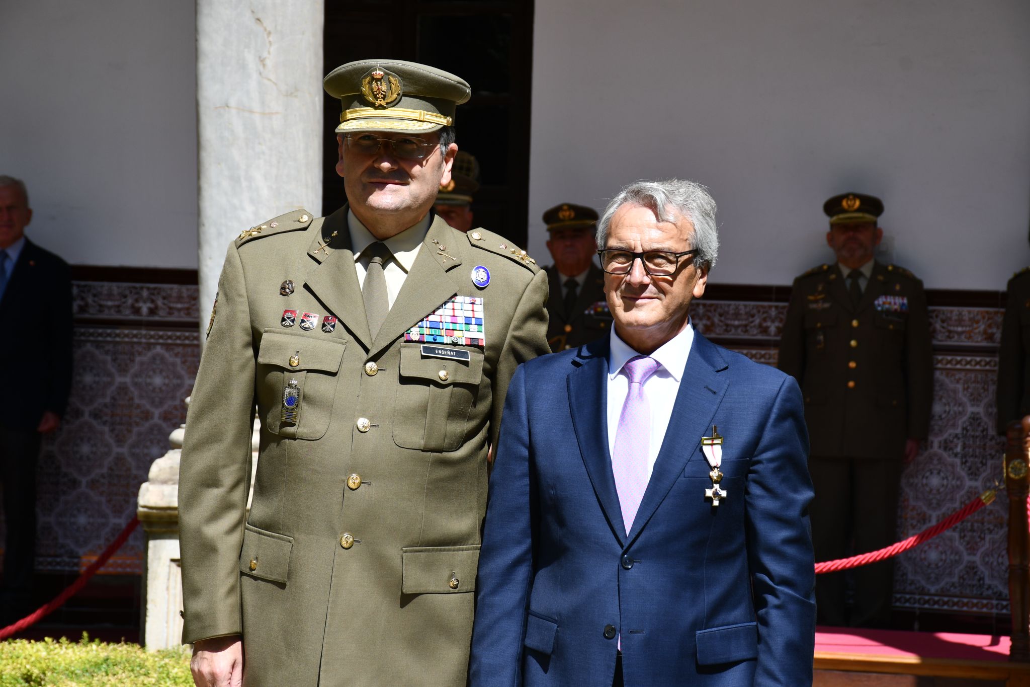 El JEME con el Presidente de la Caja Rural de Granada