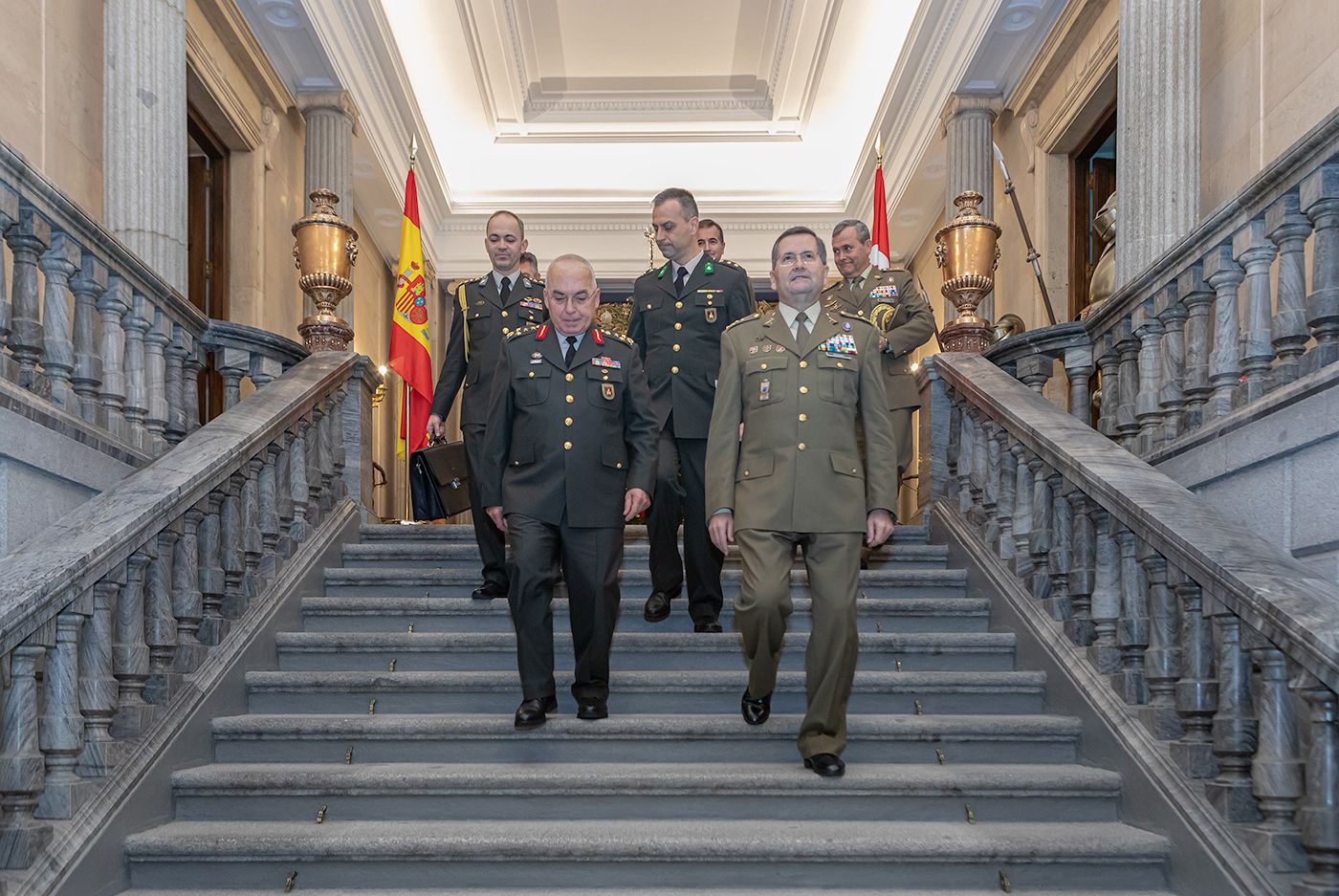 El JEME recibe en el Palacio de Buenavista, al JEME de Turquía general Musa Ayserev