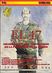 La revista del Regimiento Palma 47, se acuerda del Centenario de La Legión.