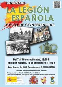 Ciclo de Conferencias en el Instituto de Historia y Cultura Militar (Madrid) sobre La Legión.