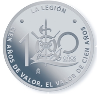 La Real Casa de la Moneda - FNMT pondrá a la venta el 21 de Septiembre la Medalla conmemorativa del Centenario de La Legión.