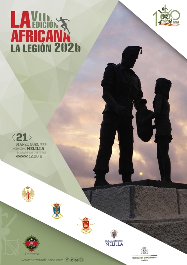 Cartel oficial de la VIII Edición de la Carrera Africana de La Legión