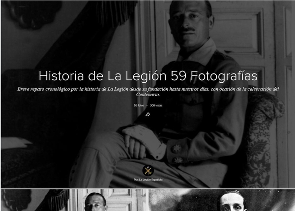 La historia de La Legión en 59 Fotografias