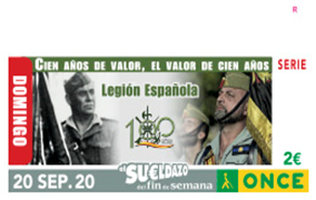 Presentación cupón Legión Española