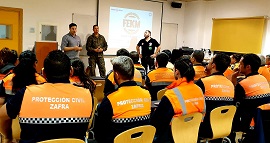 El Brigada Peñarroya en la IV edición del curso básico de Protección Civil.