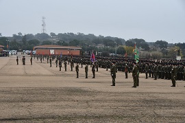 La BRI XI formada para la celebración del acto de la Patrona de Infantería.