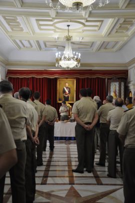 Momento del acto en el Salón del Trono de Capitanía General.