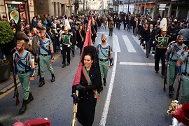 La comitiva por las calles de Granada