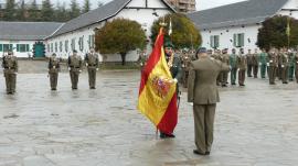 Despedidad de la Bandera del Cor. Chaín (Foto:EMMOE)