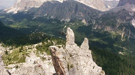 La espectacularidad de los Dolomitas queda patente