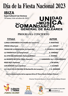 Programa del concierto