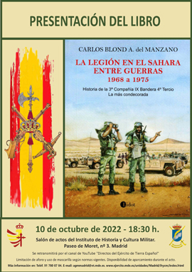 demoler Generador Salir Presentación del libro: La legión en el Sahara ente guerras. 1968 a 1975 -  Ejército de tierra