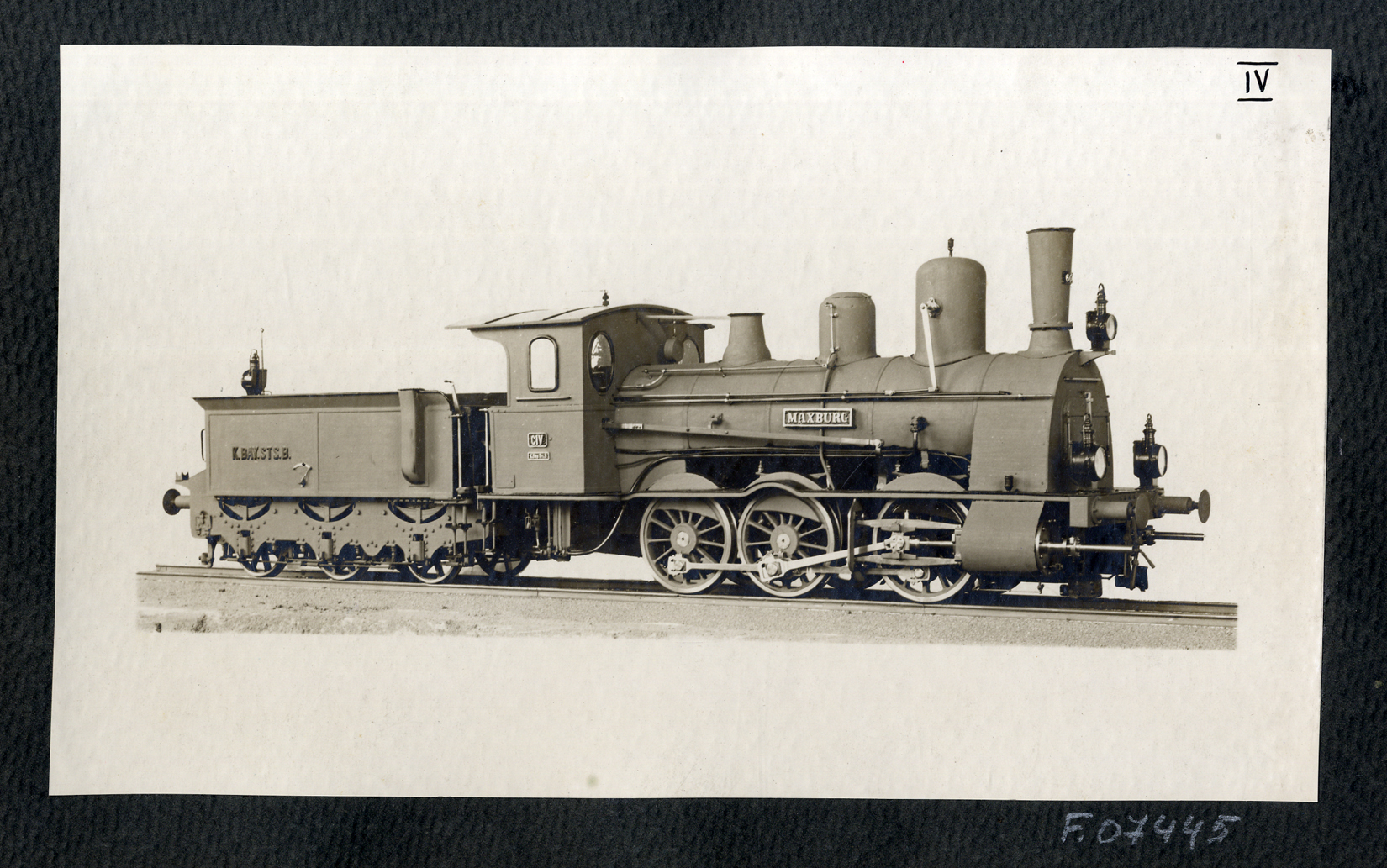 Locomotora K.BAY.STS.B., Maxburg. Ferrocarril militar de Larache a Alcázar. 1913