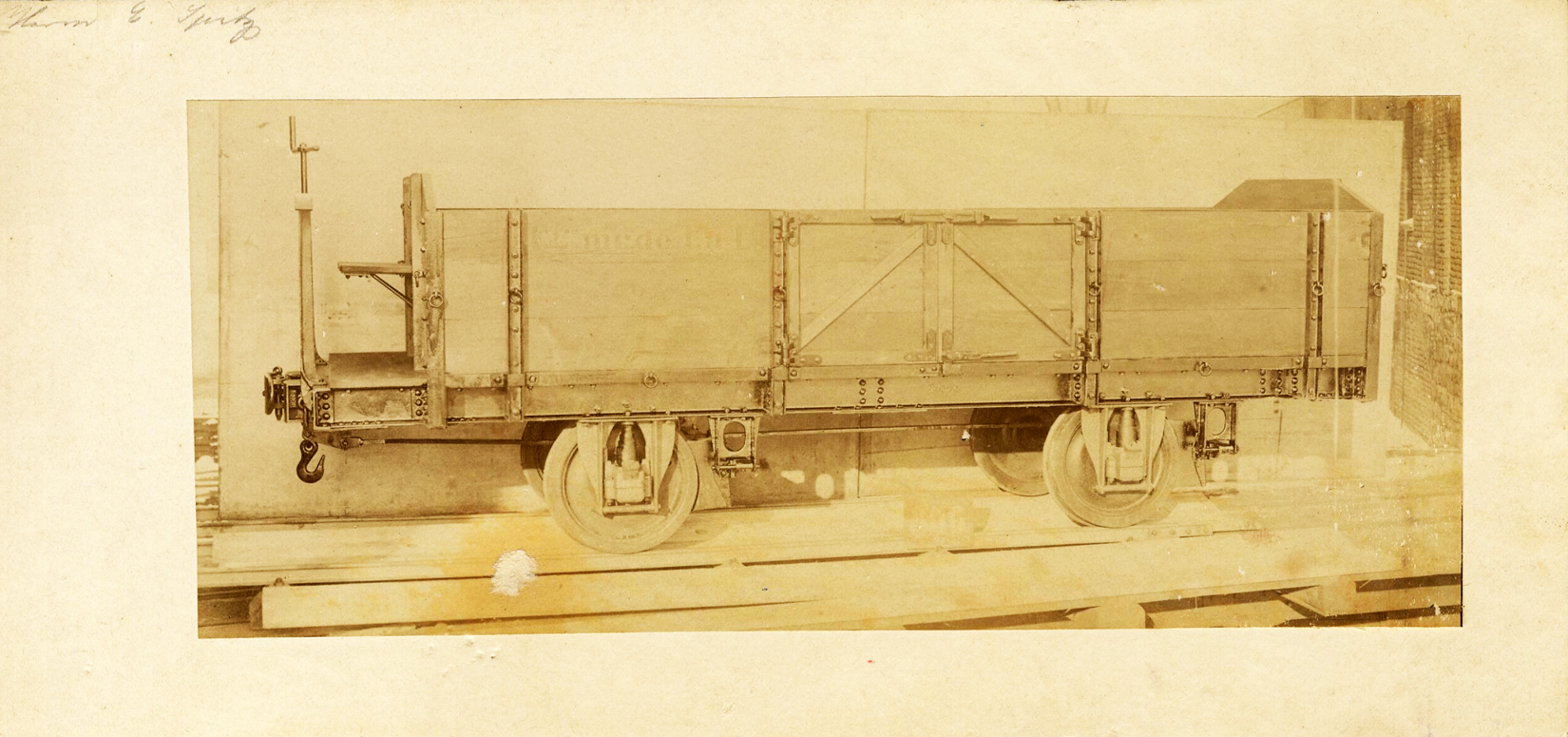 Modelo de vagón. 1880