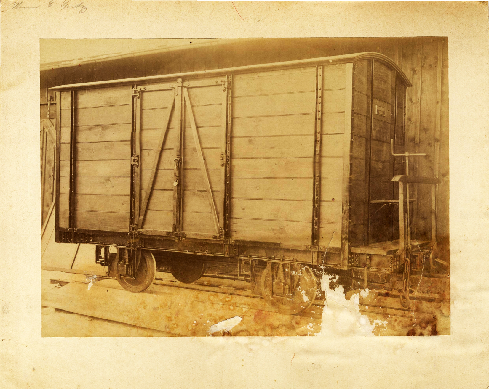 Modelo de vagón. 1880