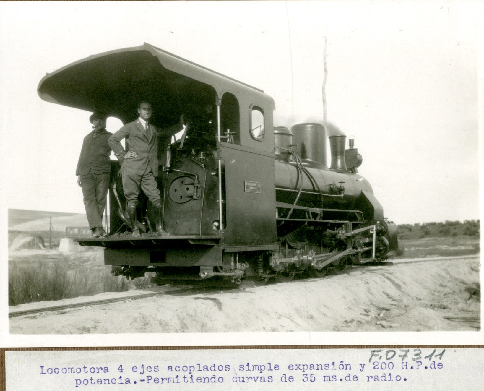 Locomotora de 4 ejes. 1922