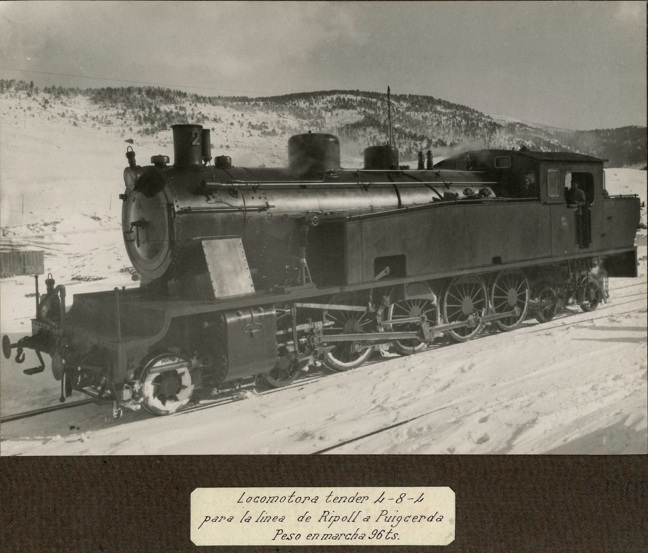 Locomotora Tender 4-8-4. 1920