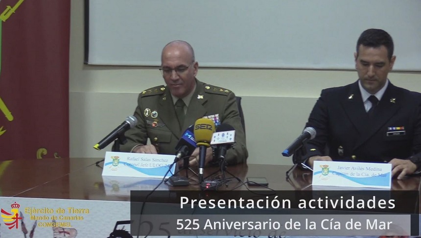 Presentación Actividades 525 Aniversario de la Compañía de Mar de Melilla