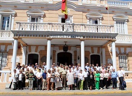 Visita a Melilla de la Hermandad de Veteranos de las FAS y la Guardia Civil de Almería