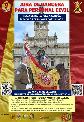 Cartel Jura de Bandera A Coruña