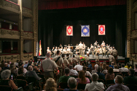 Concierto de música militar en el Teatro Guimerá