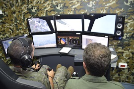 Simulador de helicoptero (Foto: Iván Moles)