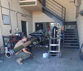 Práctica con una pieza de artillería (Foto:ACART)