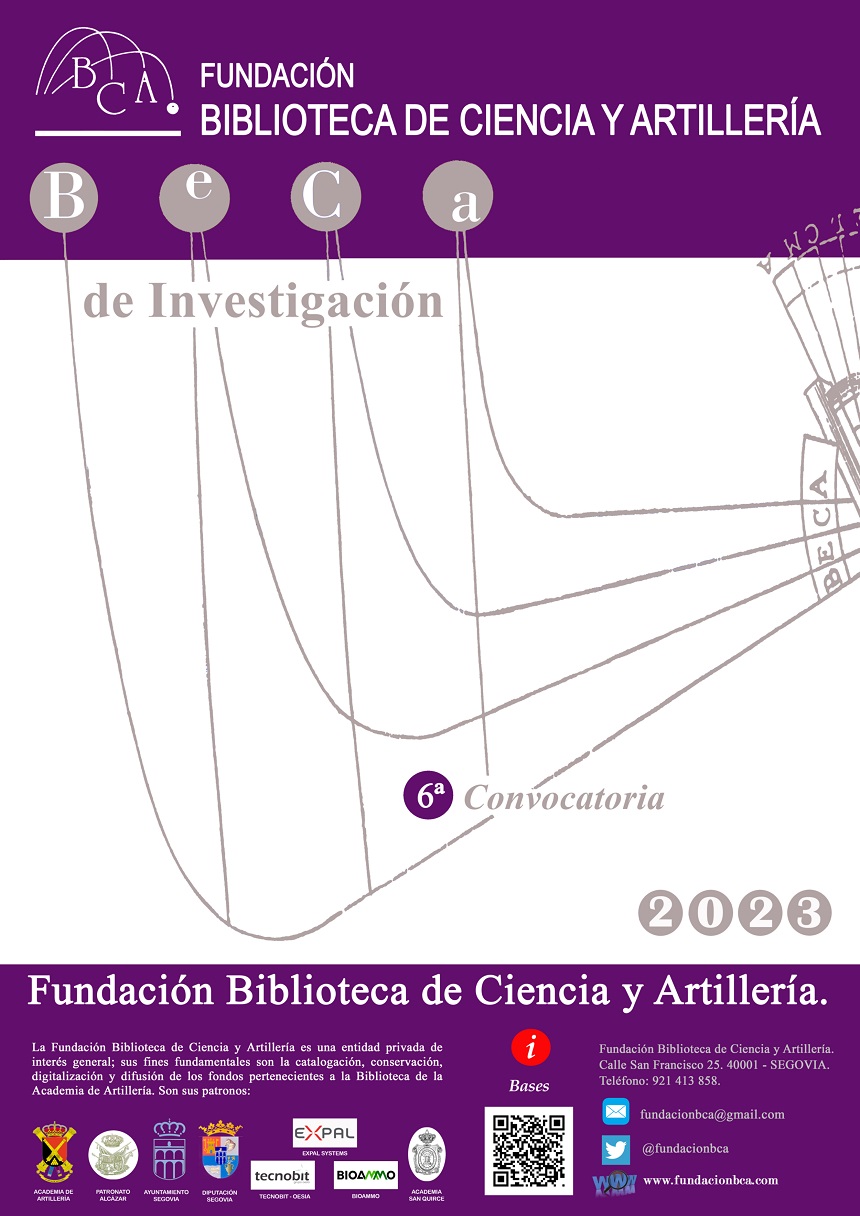 Cartel 6ª Beca Investigación Fundación BCA.