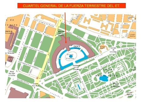 Plano de Sevilla Plaza de España