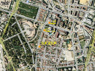 mapa aéreo de Sevilla