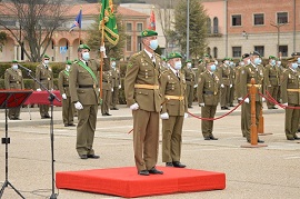 El coronel Núñez Escorial presidiendo el acto