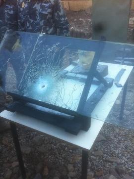 Tiro cristal blindado