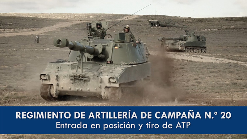 ATP entrada en posición y tiro - Regimiento de Artillería de Campaña 20