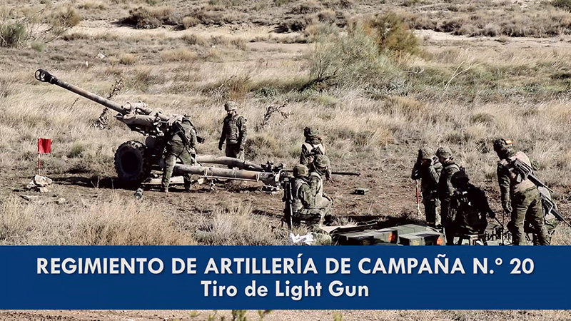 Tiro de Light Gun - Regimiento de Artillería de Campaña 20