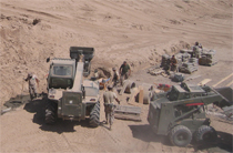 Construccion de la Base Q&N Afganistan BING II