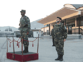 Visita del General Jefe de SFOR Excmo. Sr. General William E. Ward al destacamento de Mostar España