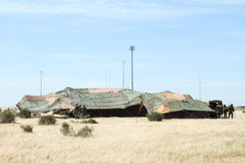 Puesto de mando en el ejercicio