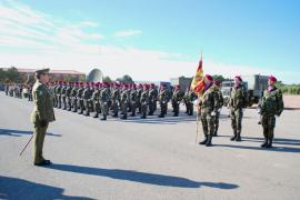 Formación en la base de Marines el 20 de enero