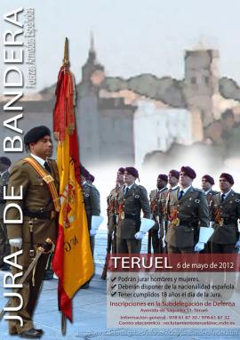 Cartel promocional de la Jura de Bandera en Teruel