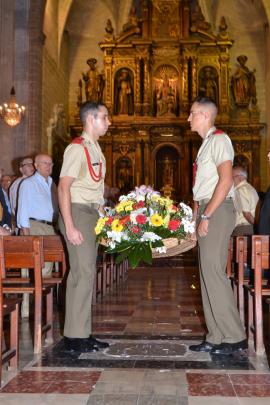 Ofrenda en recuerdo del cadete Santiago Montes 