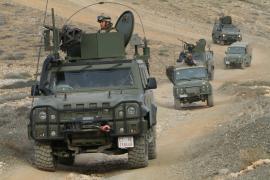 Convoy en el campo de maniobras 'Pájara'