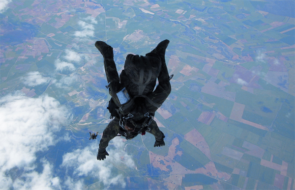Salto a gran altura en la fase práctica del Curso