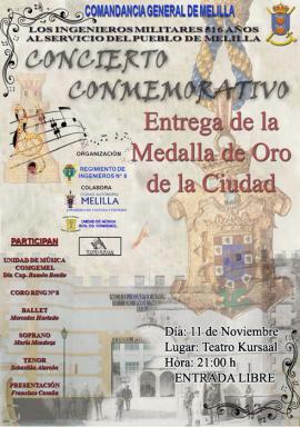 Cartel promocional del concierto en Melilla