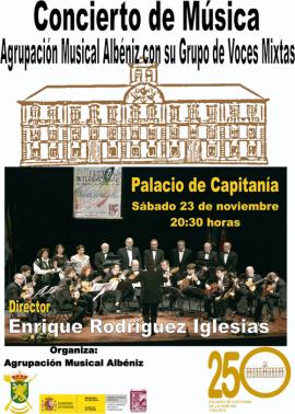 Cartel promocional del concierto en La Coruña