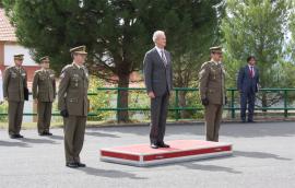 El ministro tras su llega a la Academia