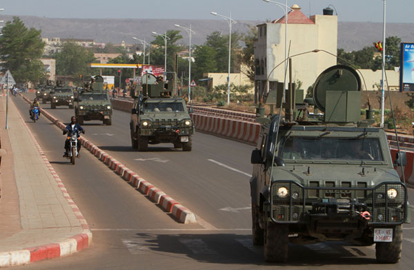 Convoy en Malí de militares españoles