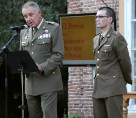 El general Ruiz Olmos con el capitán Pazo