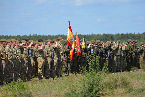 El contingente español desplegado en Polonia se integra en el ejercicio 'Anakonda 16'