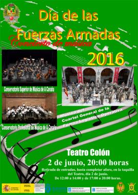 Cartel promocional del concierto coruñés 